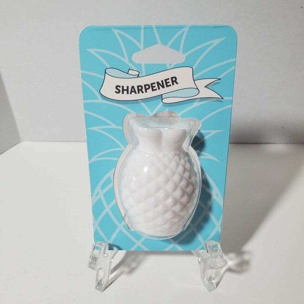 White Pineapple Pencil Sharpener Work Desk